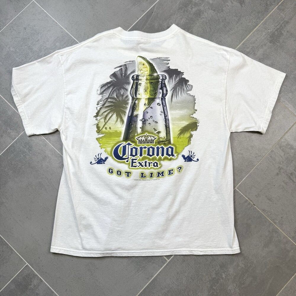Vintage 2005 Corona Extra Beer t shirt Got Lime? XL